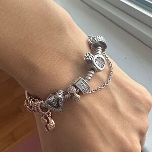 Pandora Two-Tone Charm Bracelet